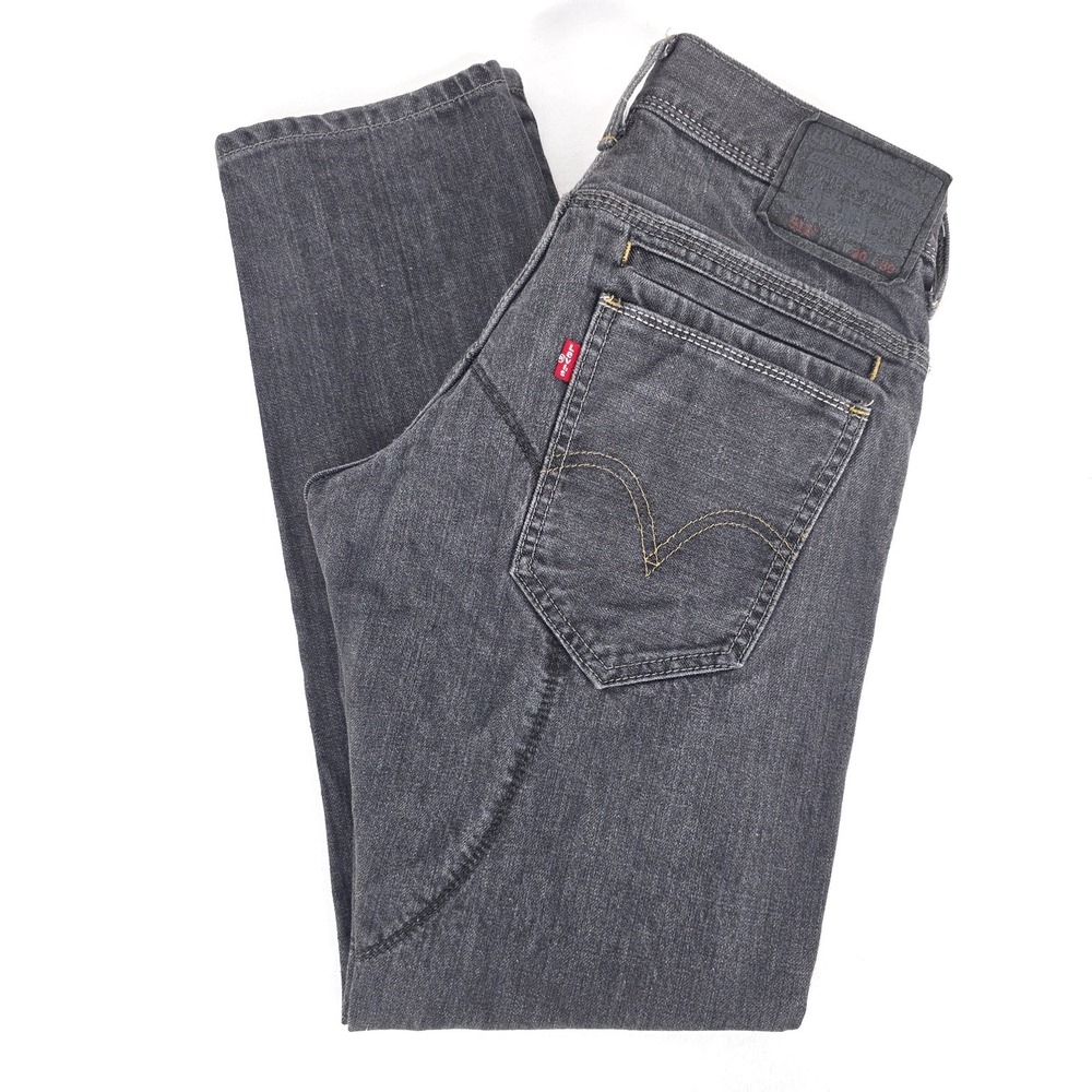 Levis 511 Jeans Men 30x30 (28x29) Dark Wash Denim Skinny‎ Streetwear Gorp Faded